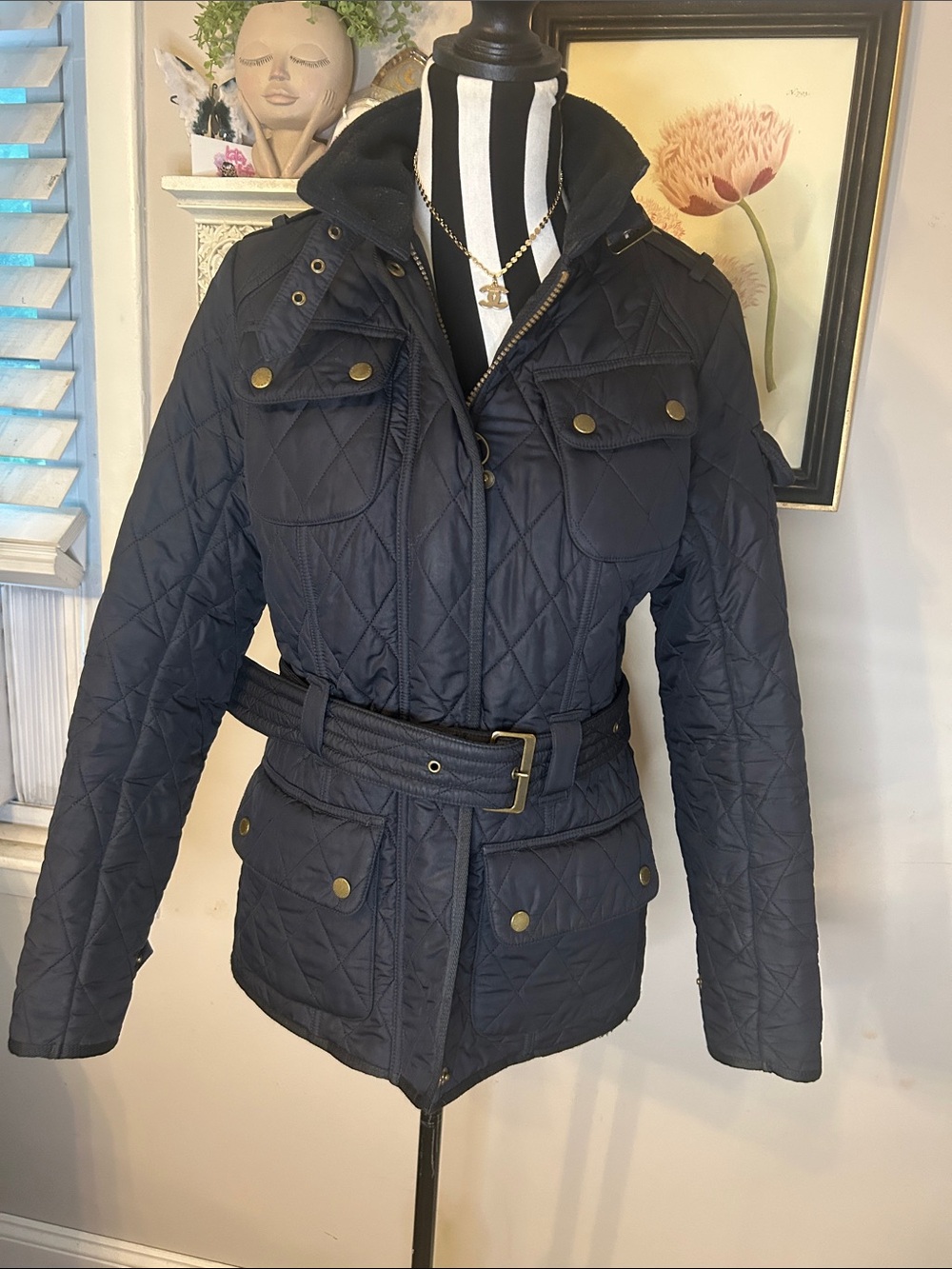 Beautiful Woman’s Barbour International Tourer Polarquilt Jacket Womens 8 UK 4US